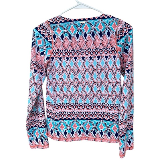 NWT Cabana Life Girl’s St. Barts Wash Guard Long Sleeve Swim Top - Size 12 - Picture 6 of 9